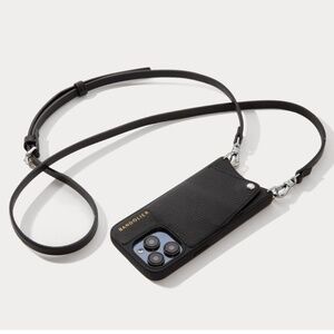 NWT - Bandolier - Emma Crossbody Phone Case in Black/Silver - iPhone 13 Pro